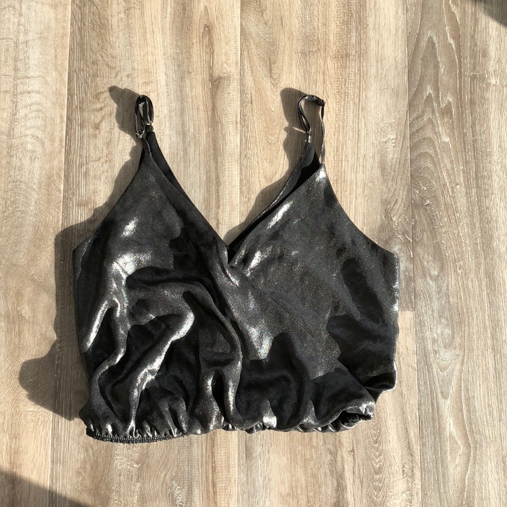 Metallic crop top